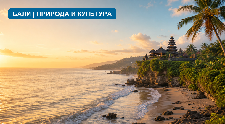 Бали природа культура храмы и тропический пейзаж