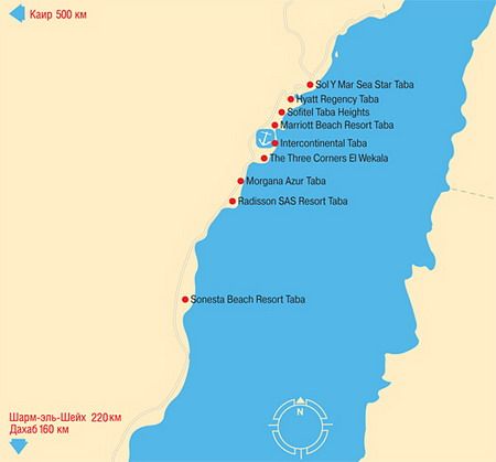 Карта региона Таба