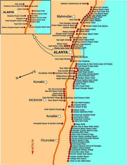 Курорт Алания, регион Турции