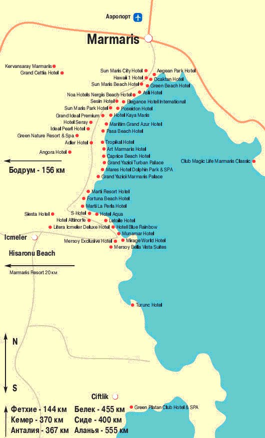 Курорт Мармарис, регион Турции