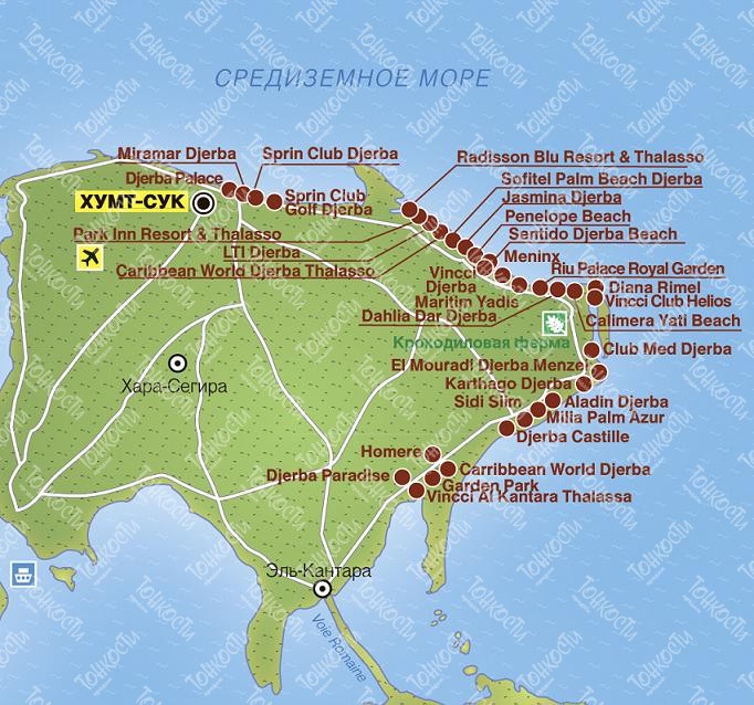 Туры в отель Ruletka Djerba 3* (Тунис, Джерба) - цена, фото, описание